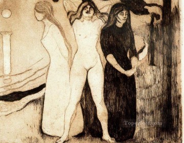 Las mujeres 1895 Edvard Munch Pinturas al óleo